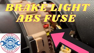 Peugeot 107 Brake Light ABS Fuse Location