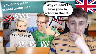 British Guy Reacting to British VS American Education System! Which Is Better?