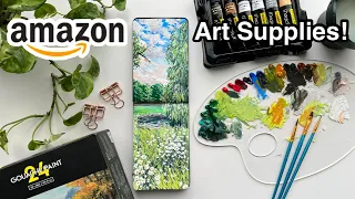 📦 Unboxing and Testing CHEAP AMAZON ART SUPPLIES! 🎨 IS IT WORTH IT? Better than HIMI gouache set?