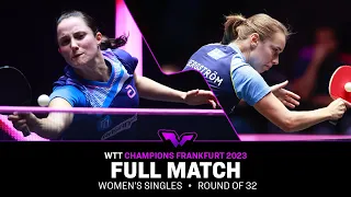 FULL MATCH | Sabine WINTER vs BERGSTROM Linda | WS R32 | #WTTFrankfurt 2023