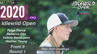 2020 IDLEWILD OPEN | R1 F9 | FPO | Pierce, Mandujano, Young, Cox | GKPro Disc Golf