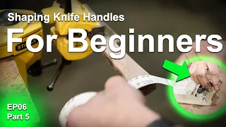 3 pro tips for BEGINNER knife makers to shape your wooden handle