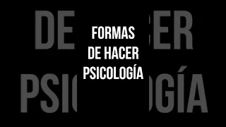 Tipos de PSICOLOGÍA: No todos dan terapia | Psicología | Salud Mental