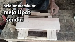 CARA MEMBUAT MEJA BELAJAR LIPAT//hafidz kayu//tukang kayu