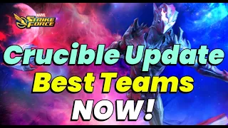 CRUCIBLE UPDATE! PREVIEW TEAMS FOR NEW ROOMS! COSMIC CRUCIBLE | SEASON 6 | MARVEL Strike Force - MSF