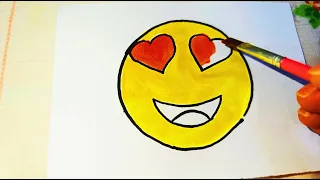 WhatsApp smiley|| How to draw a cute smiley