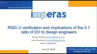 RISC-V verification and implications of the 5:1 ratio of DV to design engineers