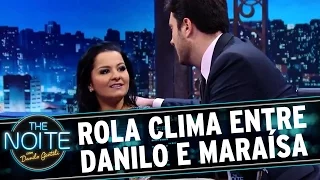 The Noite (24/03/16) - Rola clima entre Danilo e Maraísa s2