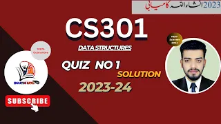 Cs301 Quiz No 1 Solution - Cs301 quiz no 1- Cs301 Quiz no 1 Spring 2023