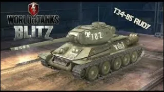 Обзор T-34-85 rudy.Рыжая имба WOT Blitz