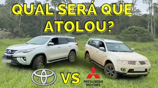 TOYOTA SW4 NOVA VS PAJERO DAKAR (NA TRILHA)