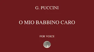 G. PUCCINI - O mio babbino caro - orchestral accompaniment
