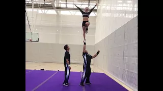 Mekenzie and Kollin NCA Partner Stunt 2018