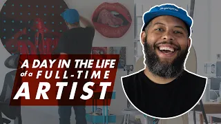 A day in the life of a FULL TIME ARTIST. What does it really look like?