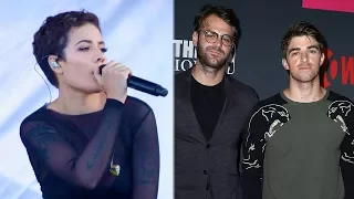 Halsey DRAGS The Chainsmokers at 2017 iHeartRadio Music Festival