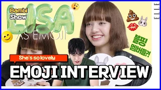 BLACKPINK LISA Emoji interview [KOREAN REACTION] 😂😍