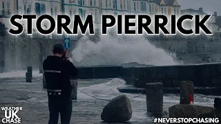 CHASE MODE DOWN TO PORTHLEVEN, CORNWALL AHEAD OF STORM PIERRICK BRINGING LARGE POWERFUL WAVES