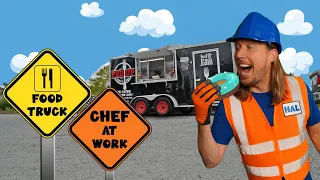 Food Trucks and Fun with Handyman Hal | Food for Kids and Awesome Trucks