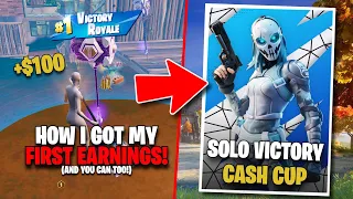 How I Got My First Earnings 🏆| Fortnite Solo Victory Cash Cup ($100) 💰