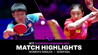 Sun Yingsha vs Chen Meng | WS SF | WTT Champions Chongqing 2024
