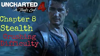 Uncharted 4 Chapter 8 Stealth | Crushing Difficulty | Ghost in the Cemetery Trophy Guide