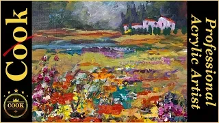 How to Paint Impasto Poppies in Acrylics without a Palette Knife