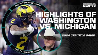 Best of CFP Field Pass w/ Pat McAfee Show: Washington vs. Michigan | ESPN College Football