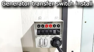 How to install a generator transfer switch 120 and 240 volt #703 Ecoflow whole home power solution