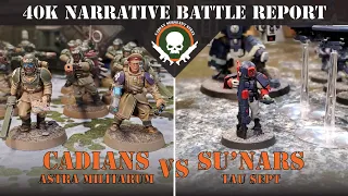 Cadians VS Tau Game 1 - 500 Points - S01-E03 Narrative Battle Report