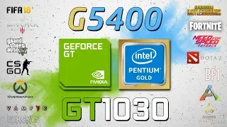 ¿El mejor de los Pentium? PC Gamer Test: Pentium Gold G5400 + GT 1030 2GB - PUBG / Fortnite