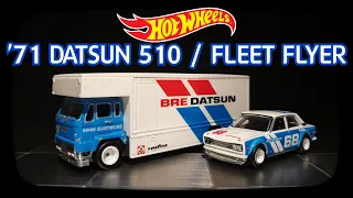 Hot Wheels Car Culture Team Transport - '71 DATSUN 510 & FLEET FLYER