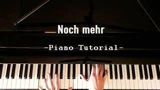 Noch mehr - Piano Tutorial