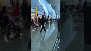 Korea airport 韓國機場傳統表演
