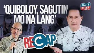 Llamas tells Quiboloy: Sagutin mo na lang