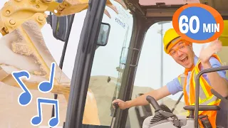 I'm an Excavator! | Brand new 1 Hour BLIPPI Educational Songs For Kids Compilation