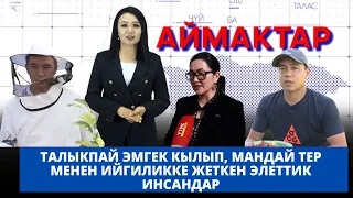 Талыкпай эмгек кылып, мандай тер менен ийгиликке жеткен элеттик инсандар | АЙМАКТАР