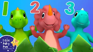 10 Little Dinosaurs + More Nursery Rhymes & Kids Songs - ABCs and 123s | Learn with Little Baby Bum