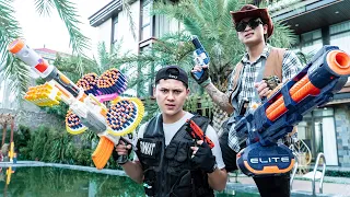 SEAL X Nerf War : Two SWAT Nerf Guns Fight Dr Ken Crazy Dangerous Criminal Group