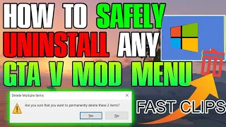 How To Uninstall MENYOO Mod Menu FAST AND EASY