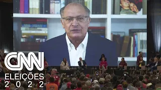 Alckmin discursa em evento que oficializa Lula como pré-candidato ao Planalto | CNN SÁBADO