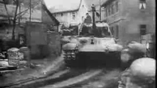 King Tiger II passing through Tondorf - Battle of the Bulge