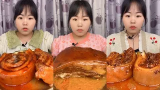 ASMR SOSLU ÇİN YEMEKLERİ YEME | PORK BELLY | EATING SPICY CHINESE FOOD SATISFYING MUKBANG 먹방 🌶 #40