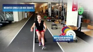 Midseason Ski Workout: Weighted Single Leg With US SKi Team Mogul Skier Heather ‬McPhie