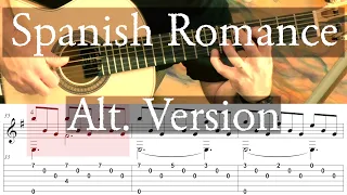 SPANISH ROMANCE - Alternative Version - Full Tutorial with TAB - Fingerstyle Guitar