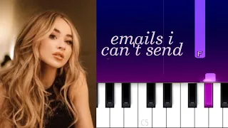 Sabrina Carpenter - emails i can’t send | Piano Tutorial