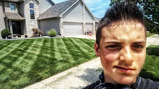 The ART of Lawn STRIPING // How To Mow Lawn Stripes