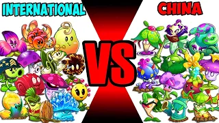 Random 20 New Plants CHINA vs INTERNATIONAL Battlez - Who Will Win? - PvZ 2 Plant vs Plant