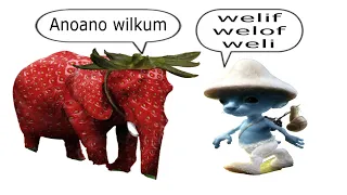 Smurf cat vs Strawberry elephant vs Pineapple owl (Epic Rap Battle)