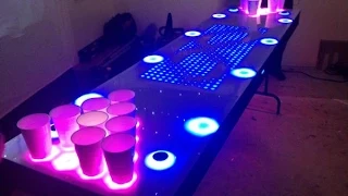 It's an interactive beer pong table