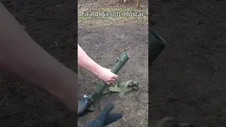 Firing Airsoft Mortar